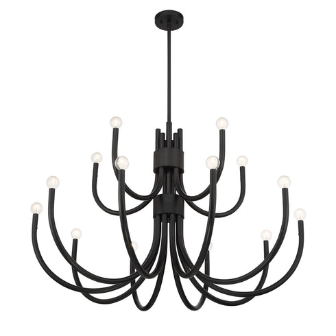 Sorrento 15-Light Chandelier in Noble Brass