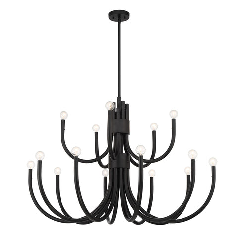 Sorrento 15-Light Chandelier in Noble Brass