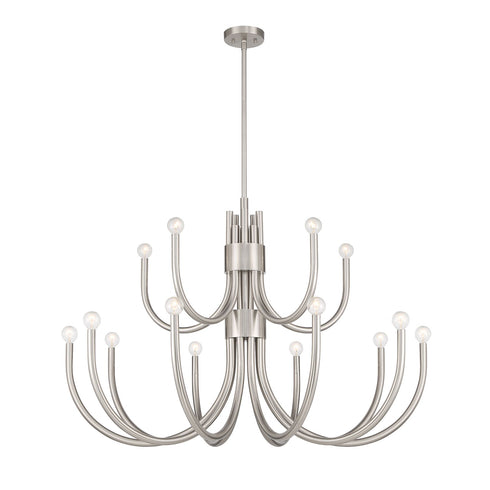 Sorrento 15-Light Chandelier in Noble Brass