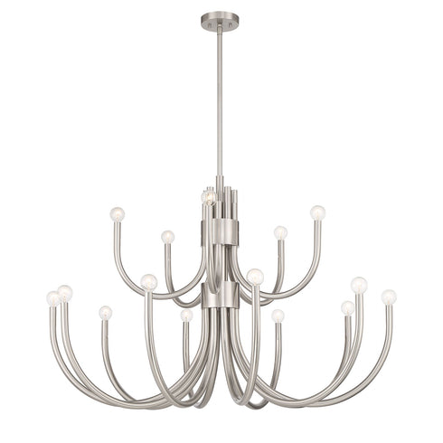 Sorrento 15-Light Chandelier in Noble Brass