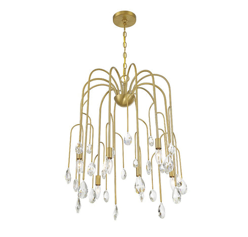 Anholt 6-Light Chandelier in Noble Brass