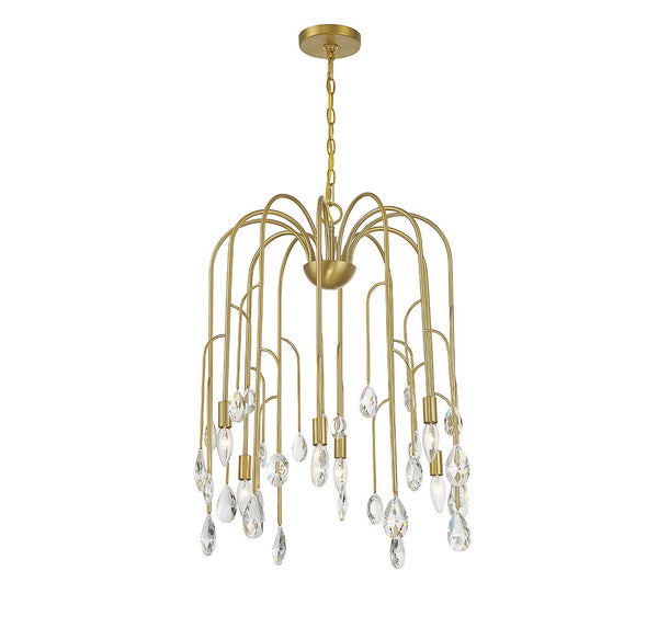 Anholt 6-Light Chandelier in Noble Brass