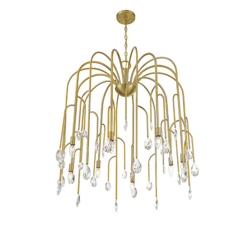 Anholt 8-Light Chandelier in Noble Brass