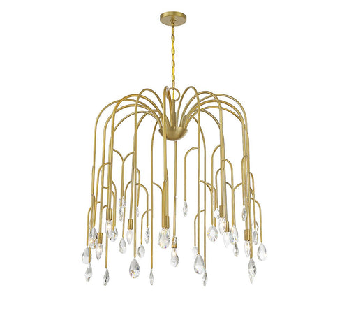Anholt 8-Light Chandelier in Noble Brass