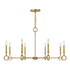 Noah 8-Light Chandelier in Gold Armory by Breegan Jane
