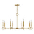 Noah 8-Light Chandelier in Gold Armory by Breegan Jane