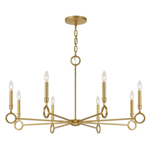 Noah 8-Light Chandelier in Gold Armory by Breegan Jane
