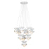 Pacha 10-Light Chandelier in White Cashmere by Breegan Jane