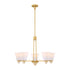 Kohlman 5-Light Chandelier in Warm Brass