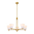 Kohlman 5-Light Chandelier in Warm Brass