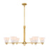 Kohlman 6-Light Chandelier in Warm Brass