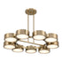 Talamanca 9-Light LED Chandelier in Noble Brass by Breegan Jane