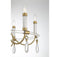 Mayfair 6-Light Chandelier in Warm Brass and Chrome