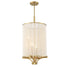 Wynwood 4-Light Chandelier in Warm Brass