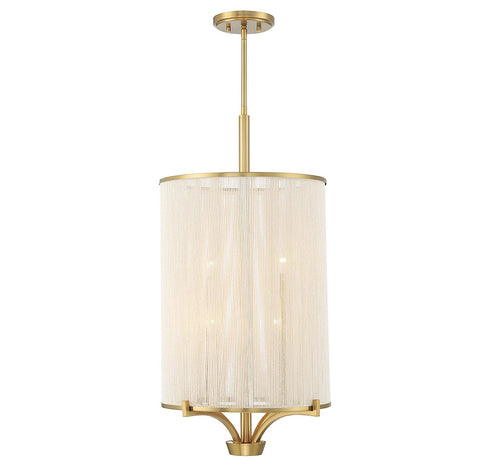 Wynwood 4-Light Chandelier in Warm Brass