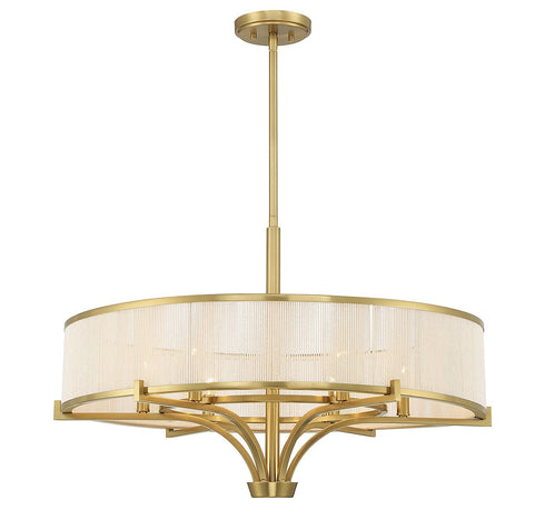 Wynwood 6-Light Chandelier in Warm Brass