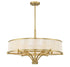 Wynwood 6-Light Chandelier in Warm Brass