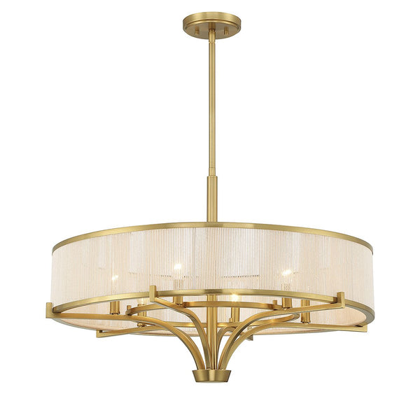 Wynwood 6-Light Chandelier in Warm Brass