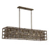Treviso 6-Light Linear Chandelier in Grapevine