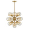 Matisse 16-Light Chandelier in Warm Brass