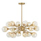 Matisse 18-Light Chandelier in Warm Brass