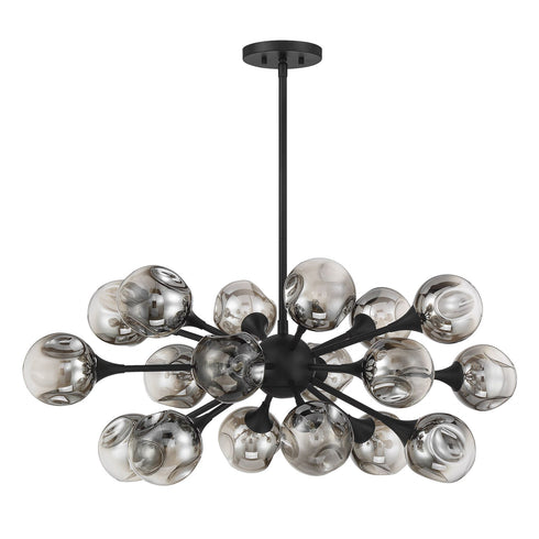 Matisse 18-Light Chandelier in Warm Brass