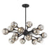 Matisse 18-Light Chandelier in Warm Brass