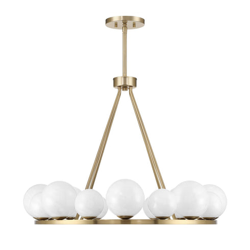 Loudon 16-Light Chandelier in Noble Brass