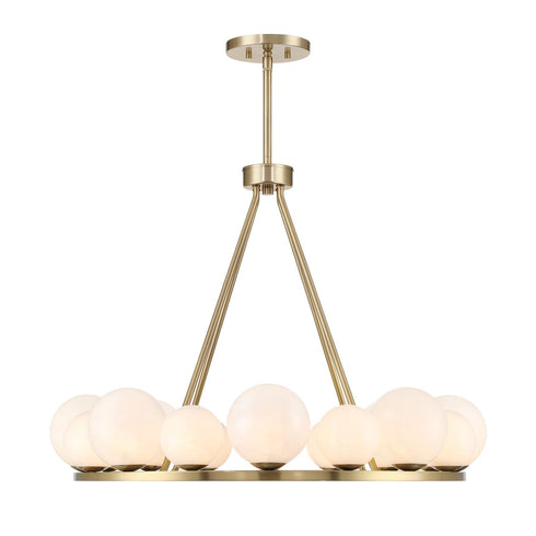 Loudon 16-Light Chandelier in Noble Brass
