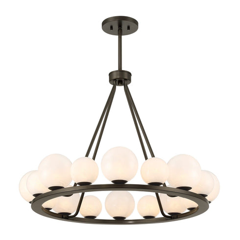 Loudon 16-Light Chandelier in Noble Brass
