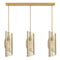 Hillbourne 3-Light Linear Chandelier in Warm Brass