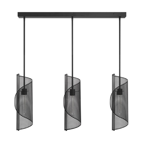 Hillbourne 3-Light Linear Chandelier in Warm Brass