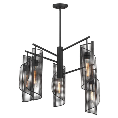 Hillbourne 5-Light Chandelier in Warm Brass