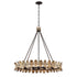 Monarch 8-Light Chandelier in Champagne Mist with Coconut Shell by Breegan Jane