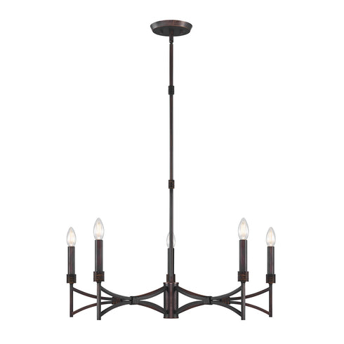 Gardner 5-Light Chandelier in Champagne Mist