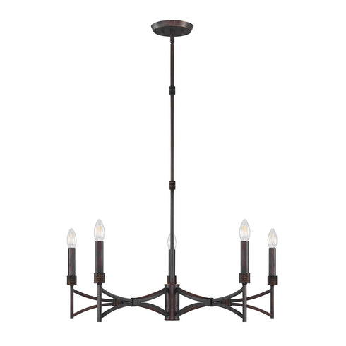 Gardner 5-Light Chandelier in Champagne Mist