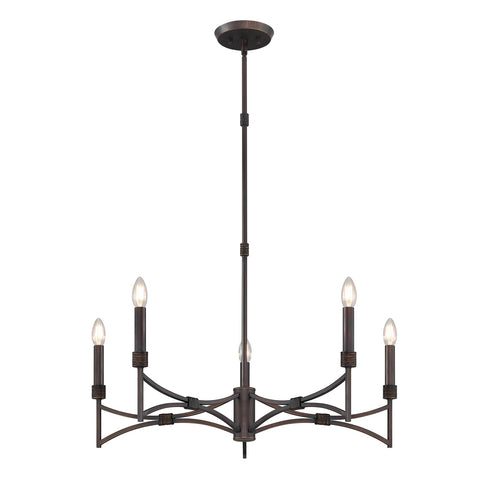 Gardner 5-Light Chandelier in Champagne Mist