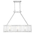 Genry 3-Light Linear Chandelier in Polished Nickel