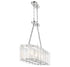 Genry 3-Light Linear Chandelier in Polished Nickel
