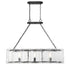 Genry 3-Light Linear Chandelier in Polished Nickel