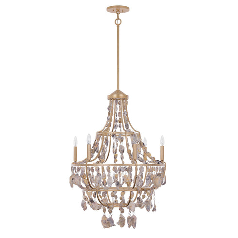Leanne 6-Light Chandelier in Chandon by Breegan Jane