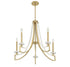 Helen 5-Light Chandelier in Warm Brass