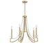 Helen 5-Light Chandelier in Warm Brass