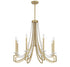 Helen 8-Light Chandelier in Warm Brass