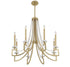 Helen 8-Light Chandelier in Warm Brass