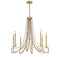 Helen 8-Light Chandelier in Warm Brass