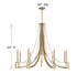 Helen 9-Light Chandelier in Warm Brass