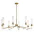 Baker 8-Light Chandelier in Warm Brass