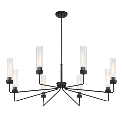 Baker 8-Light Chandelier in Warm Brass