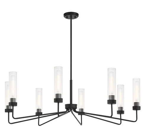 Baker 8-Light Chandelier in Warm Brass